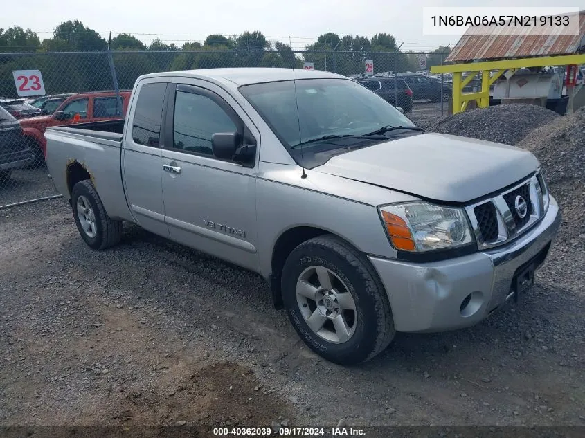 1N6BA06A57N219133 2007 Nissan Titan Se