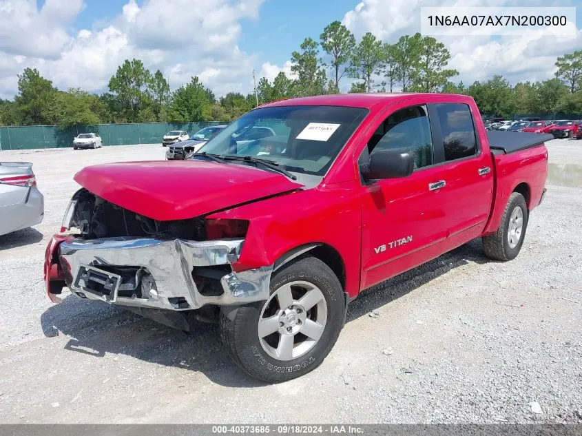 2007 Nissan Titan Se VIN: 1N6AA07AX7N200300 Lot: 40373685