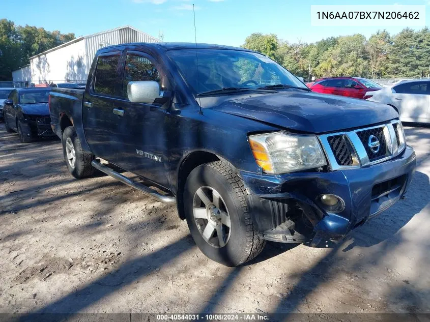 2007 Nissan Titan Xe/Se/Le VIN: 1N6AA07BX7N206462 Lot: 40544031