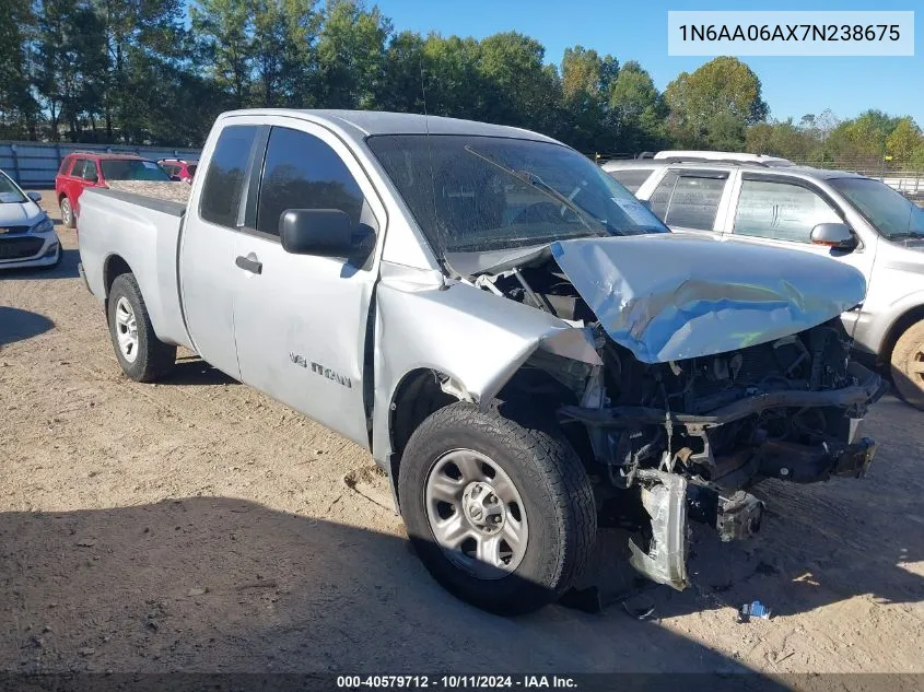 2007 Nissan Titan Xe VIN: 1N6AA06AX7N238675 Lot: 40579712