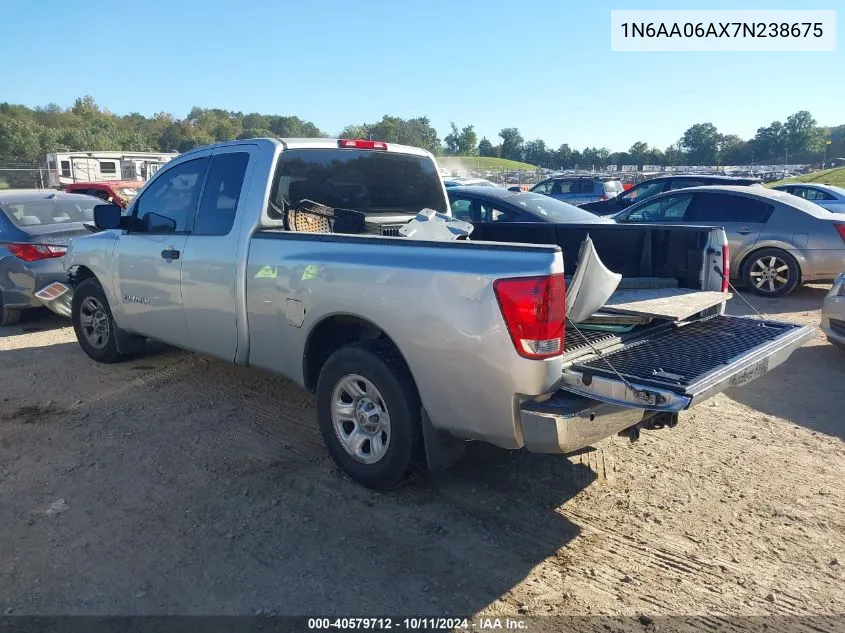 2007 Nissan Titan Xe VIN: 1N6AA06AX7N238675 Lot: 40579712