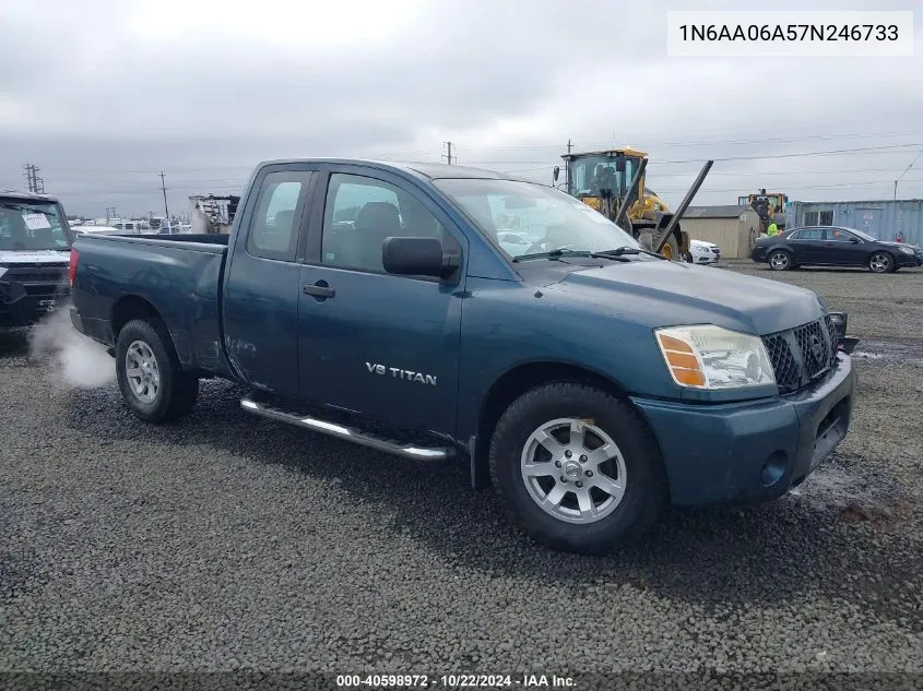 2007 Nissan Titan Xe VIN: 1N6AA06A57N246733 Lot: 40598972