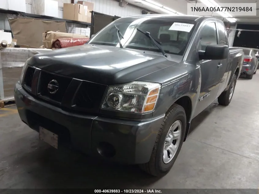 2007 Nissan Titan Xe VIN: 1N6AA06A77N219484 Lot: 40639883