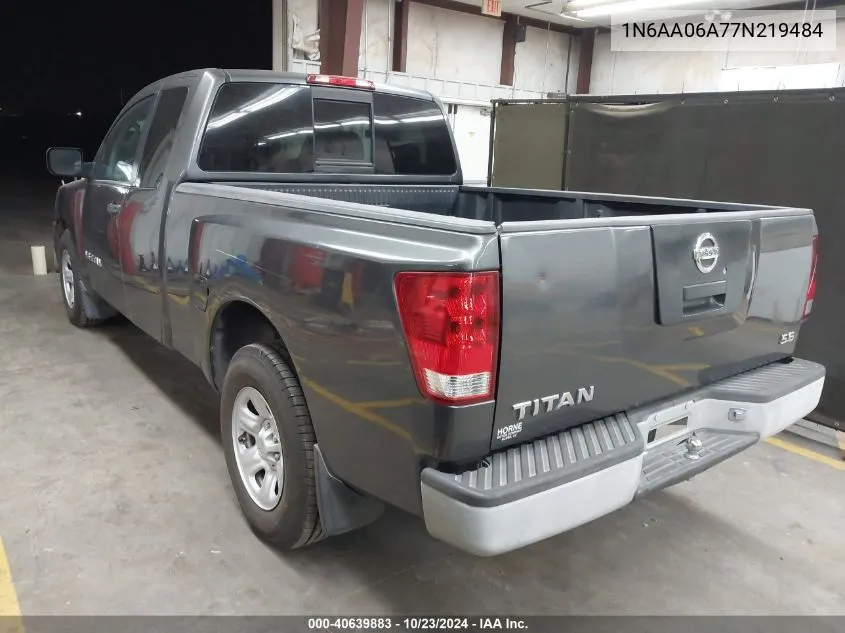 2007 Nissan Titan Xe VIN: 1N6AA06A77N219484 Lot: 40639883