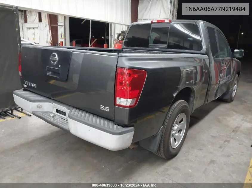 2007 Nissan Titan Xe VIN: 1N6AA06A77N219484 Lot: 40639883