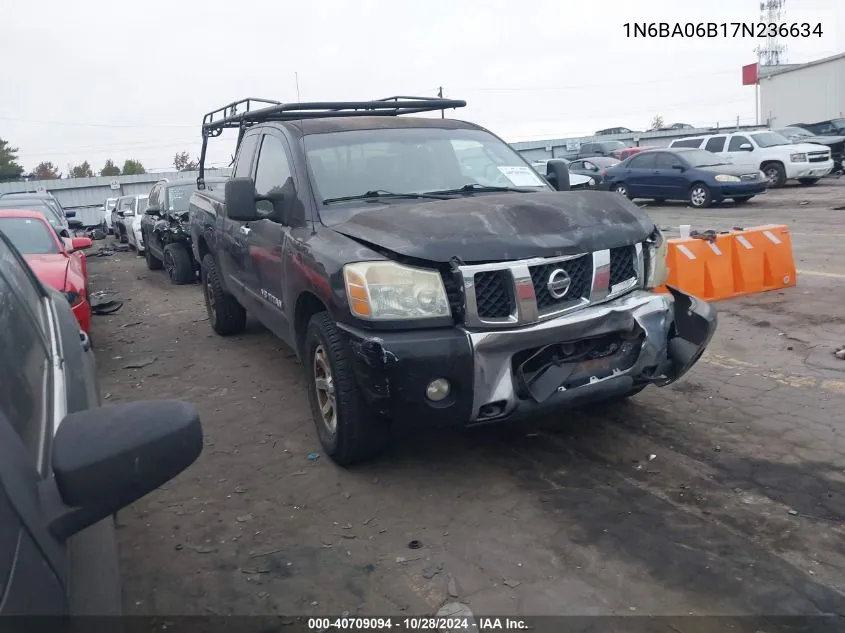 2007 Nissan Titan Se VIN: 1N6BA06B17N236634 Lot: 40709094