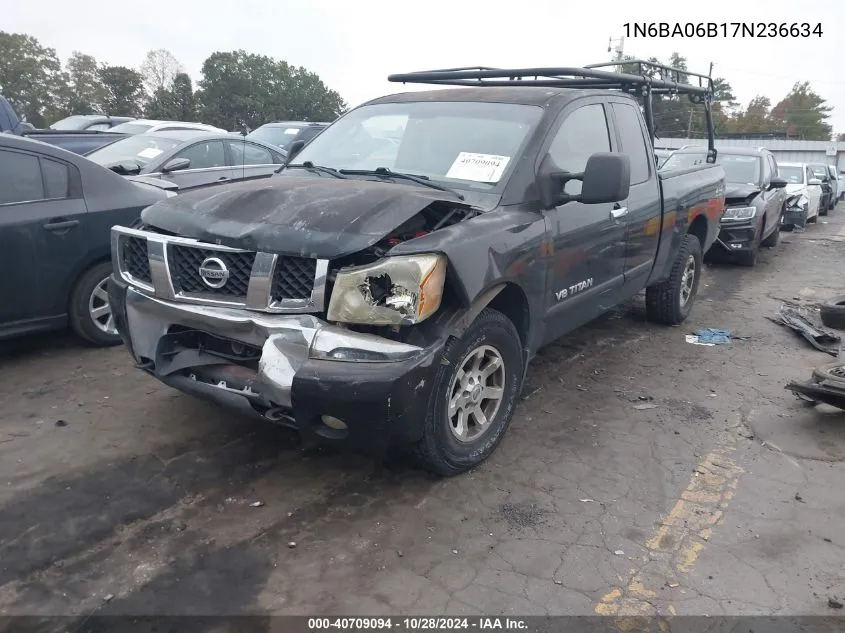 2007 Nissan Titan Se VIN: 1N6BA06B17N236634 Lot: 40709094