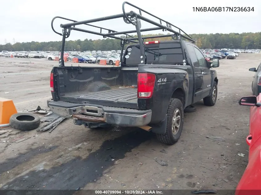 2007 Nissan Titan Se VIN: 1N6BA06B17N236634 Lot: 40709094