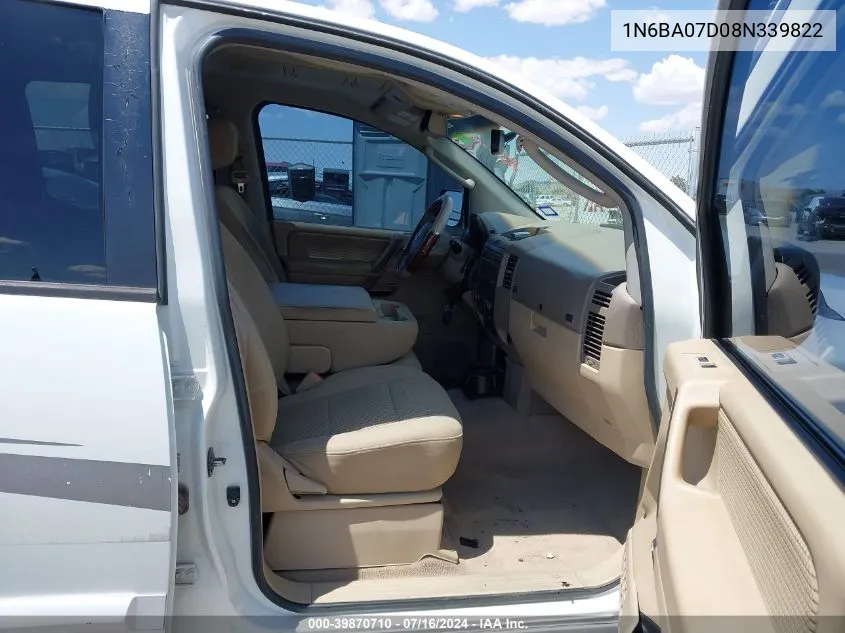 1N6BA07D08N339822 2008 Nissan Titan Se/Xe