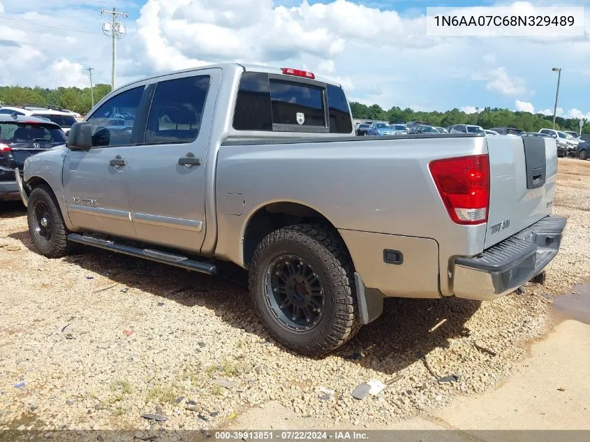 2008 Nissan Titan Se VIN: 1N6AA07C68N329489 Lot: 39913851