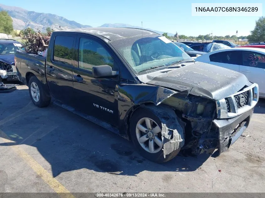 2008 Nissan Titan Le/Se/Xe VIN: 1N6AA07C68N346289 Lot: 40342676