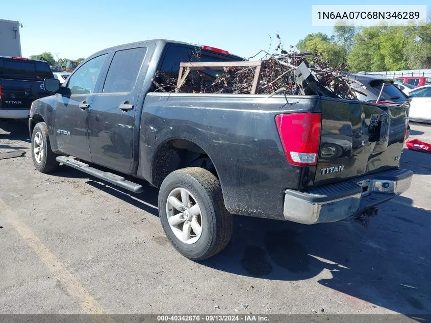 2008 Nissan Titan Le/Se/Xe VIN: 1N6AA07C68N346289 Lot: 40342676