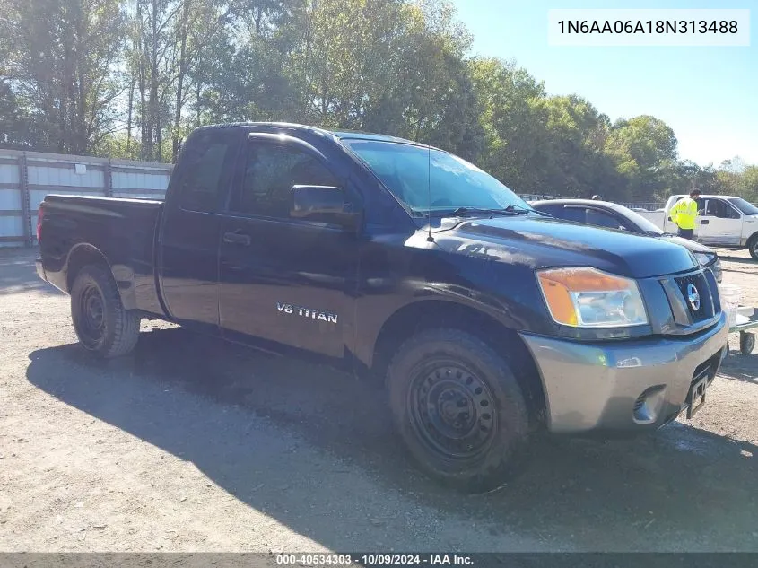 2008 Nissan Titan Xe VIN: 1N6AA06A18N313488 Lot: 40534303