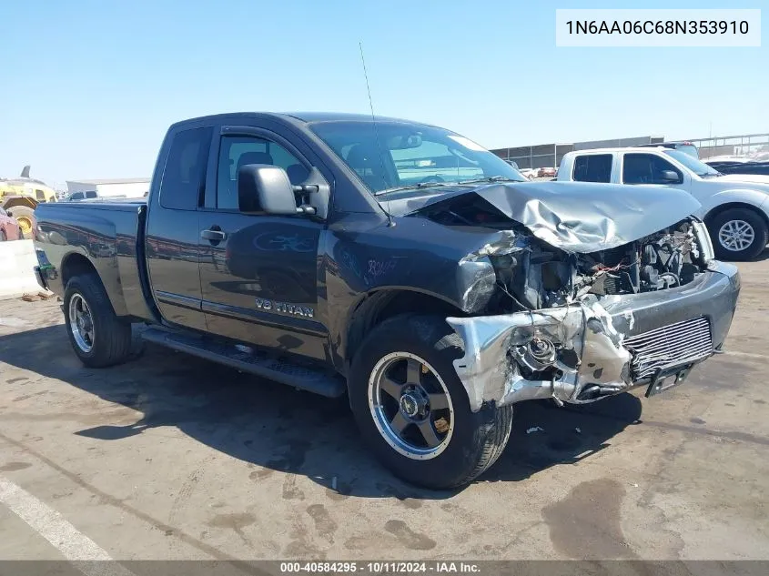 2008 Nissan Titan Le/Pro-4X/Se VIN: 1N6AA06C68N353910 Lot: 40584295