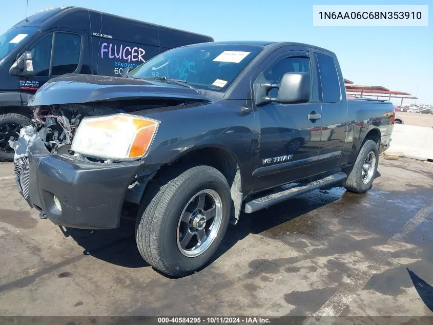 2008 Nissan Titan Le/Pro-4X/Se VIN: 1N6AA06C68N353910 Lot: 40584295