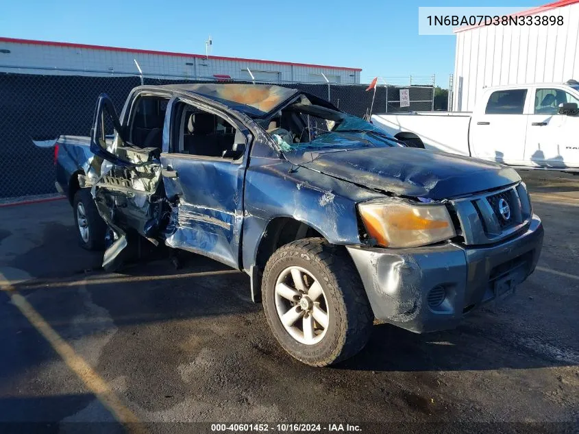 2008 Nissan Titan Xe VIN: 1N6BA07D38N333898 Lot: 40601452