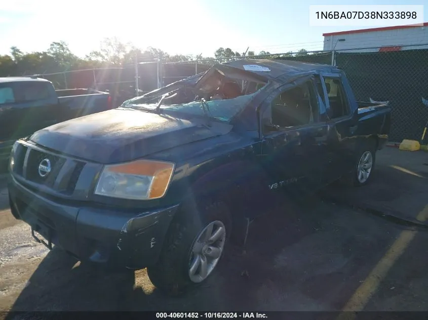 2008 Nissan Titan Xe VIN: 1N6BA07D38N333898 Lot: 40601452