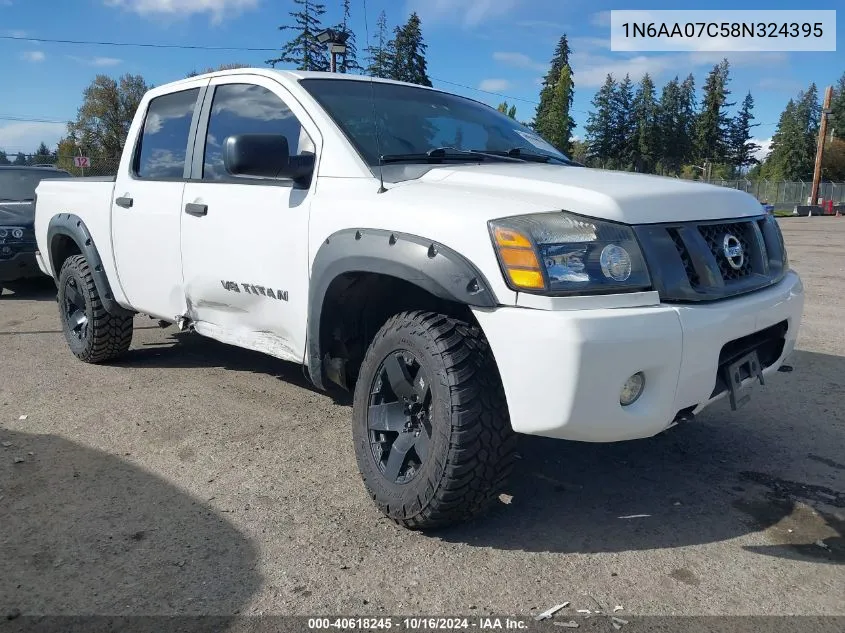 2008 Nissan Titan Xe VIN: 1N6AA07C58N324395 Lot: 40618245