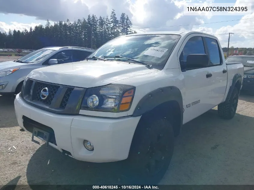 2008 Nissan Titan Xe VIN: 1N6AA07C58N324395 Lot: 40618245