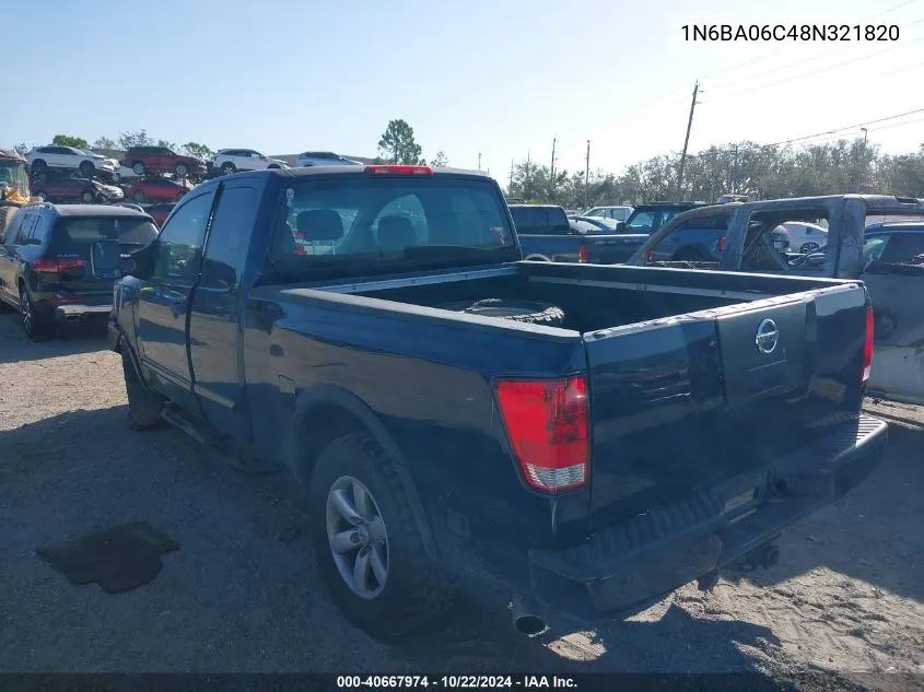 2008 Nissan Titan Pro-4X VIN: 1N6BA06C48N321820 Lot: 40667974