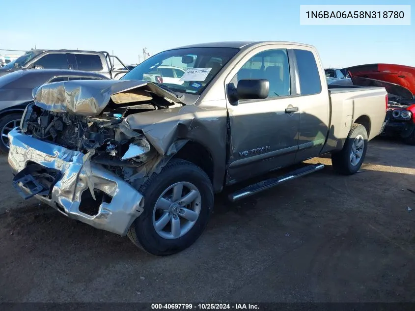 1N6BA06A58N318780 2008 Nissan Titan Se