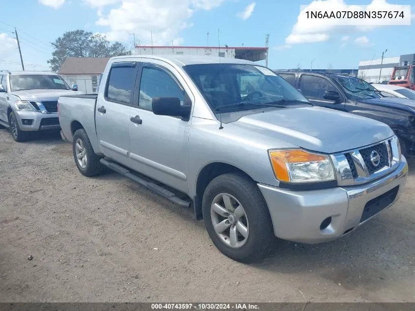 2008 Nissan Titan Se VIN: 1N6AA07D88N357674 Lot: 40743597