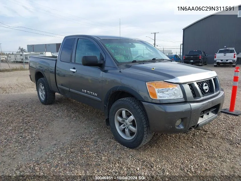 2009 Nissan Titan Xe/Se/Le/Pro-4X VIN: 1N6AA06C29N311591 Lot: 30046951