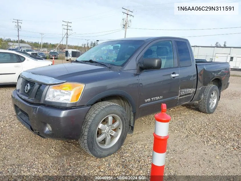 2009 Nissan Titan Xe/Se/Le/Pro-4X VIN: 1N6AA06C29N311591 Lot: 30046951