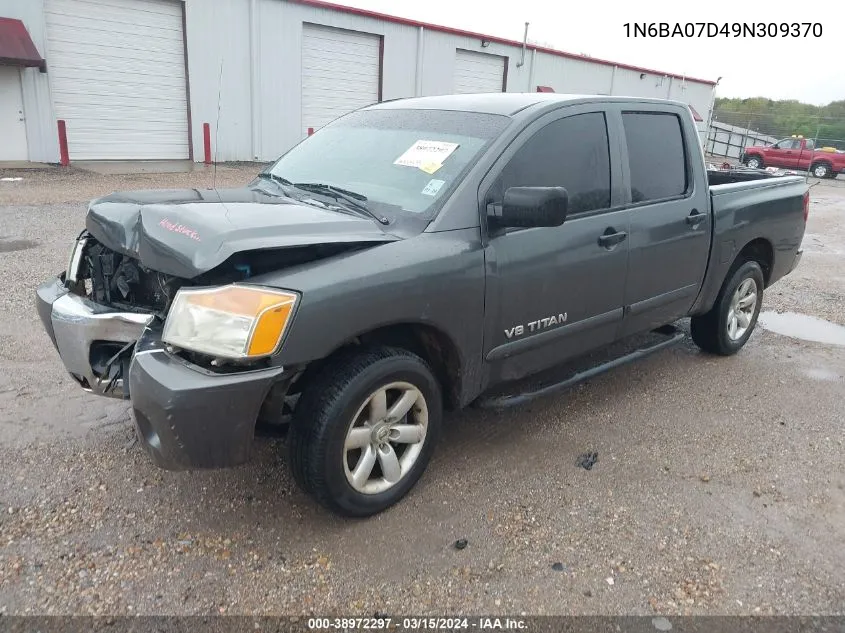 2009 Nissan Titan Se VIN: 1N6BA07D49N309370 Lot: 38972297