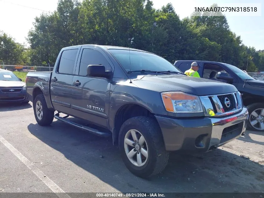 2009 Nissan Titan Xe/Se/Le/Pro-4X VIN: 1N6AA07C79N318518 Lot: 40140749