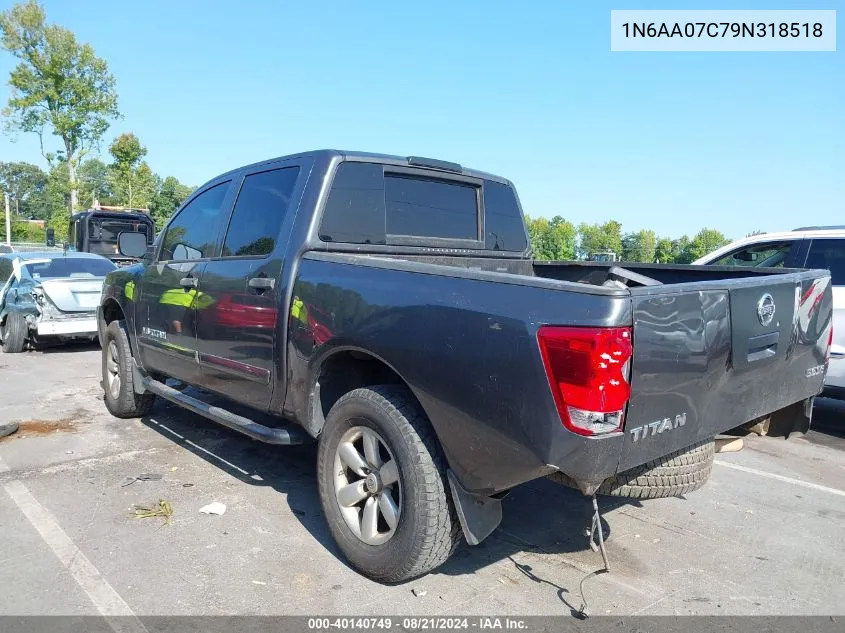 2009 Nissan Titan Xe/Se/Le/Pro-4X VIN: 1N6AA07C79N318518 Lot: 40140749