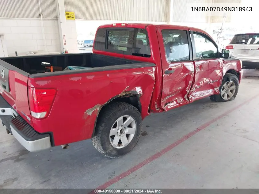 1N6BA07D49N318943 2009 Nissan Titan Xe/Se/Le