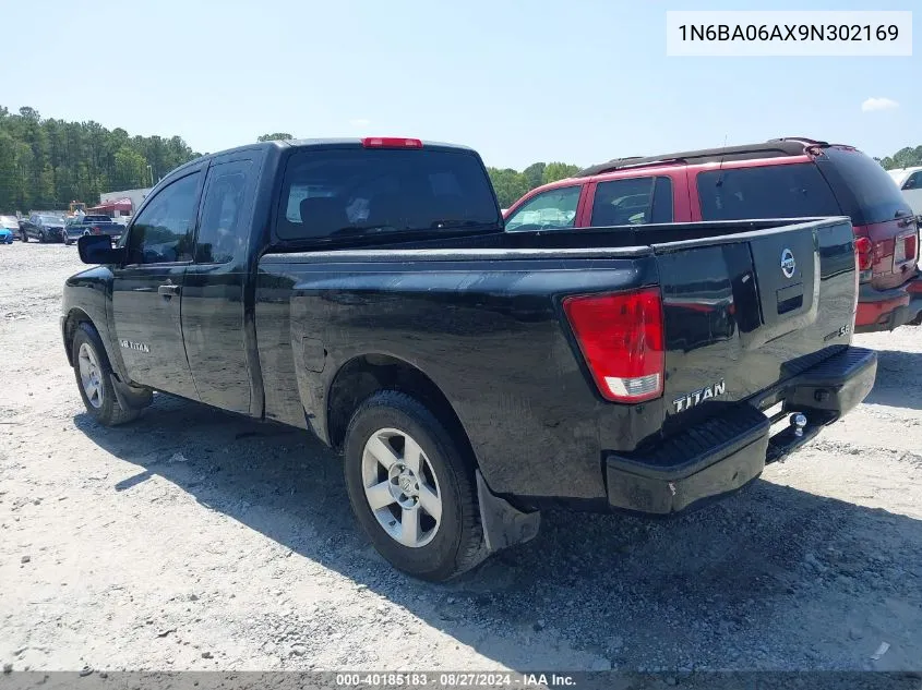 2009 Nissan Titan Xe VIN: 1N6BA06AX9N302169 Lot: 40185183