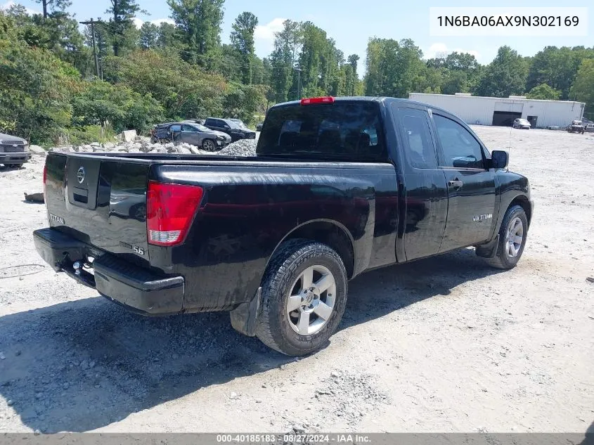 2009 Nissan Titan Xe VIN: 1N6BA06AX9N302169 Lot: 40185183