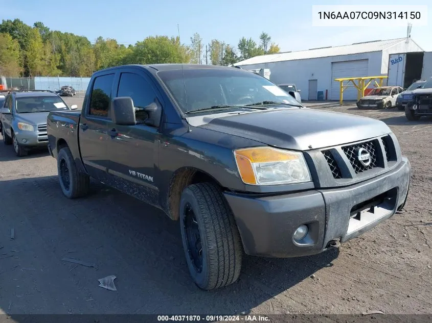 2009 Nissan Titan Se VIN: 1N6AA07C09N314150 Lot: 40371870