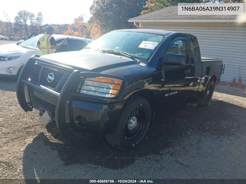 2009 Nissan Titan Xe VIN: 1N6BA06A39N314907 Lot: 40658786