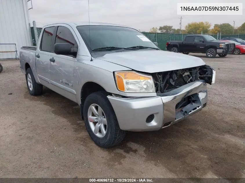 2009 Nissan Titan Se VIN: 1N6AA07D59N307445 Lot: 40696732