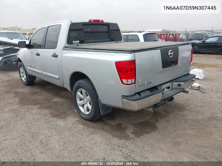 2009 Nissan Titan Se VIN: 1N6AA07D59N307445 Lot: 40696732