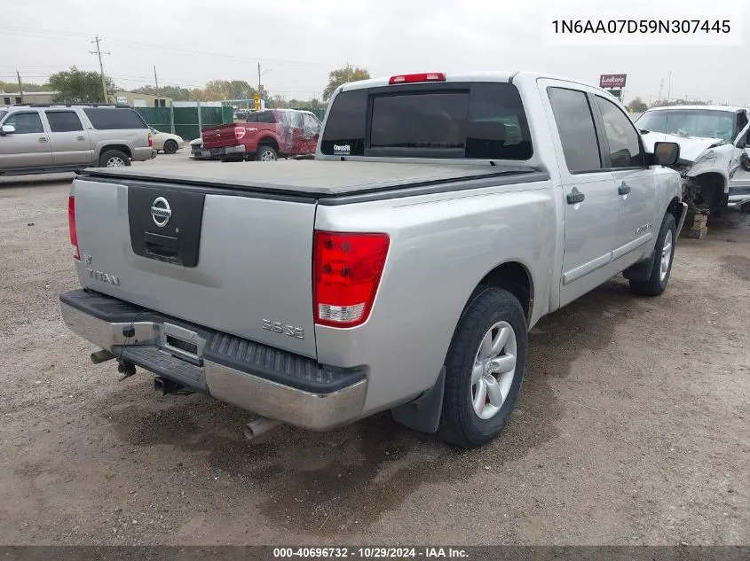 2009 Nissan Titan Se VIN: 1N6AA07D59N307445 Lot: 40696732