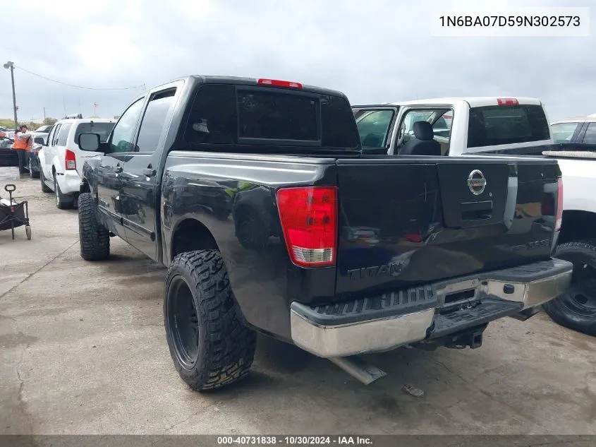 1N6BA07D59N302573 2009 Nissan Titan Se