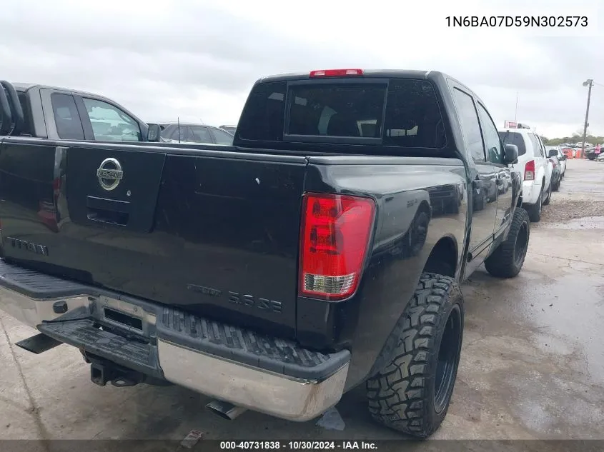 2009 Nissan Titan Se VIN: 1N6BA07D59N302573 Lot: 40731838