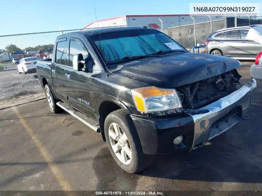 1N6BA07C99N319027 2009 Nissan Titan Le