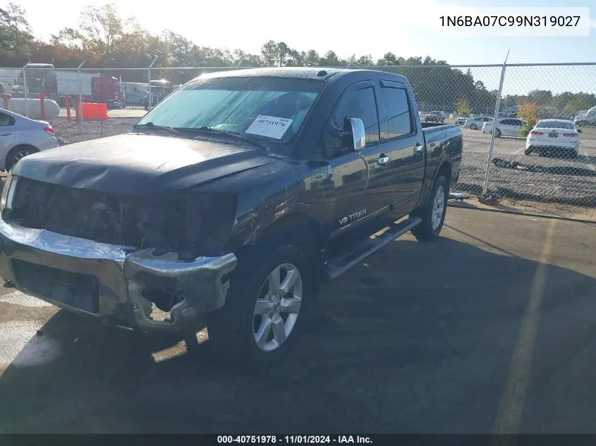 1N6BA07C99N319027 2009 Nissan Titan Le