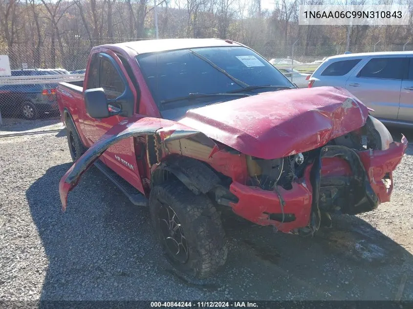 2009 Nissan Titan Pro-4X VIN: 1N6AA06C99N310843 Lot: 40844244