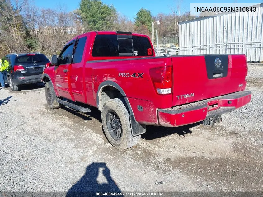 2009 Nissan Titan Pro-4X VIN: 1N6AA06C99N310843 Lot: 40844244