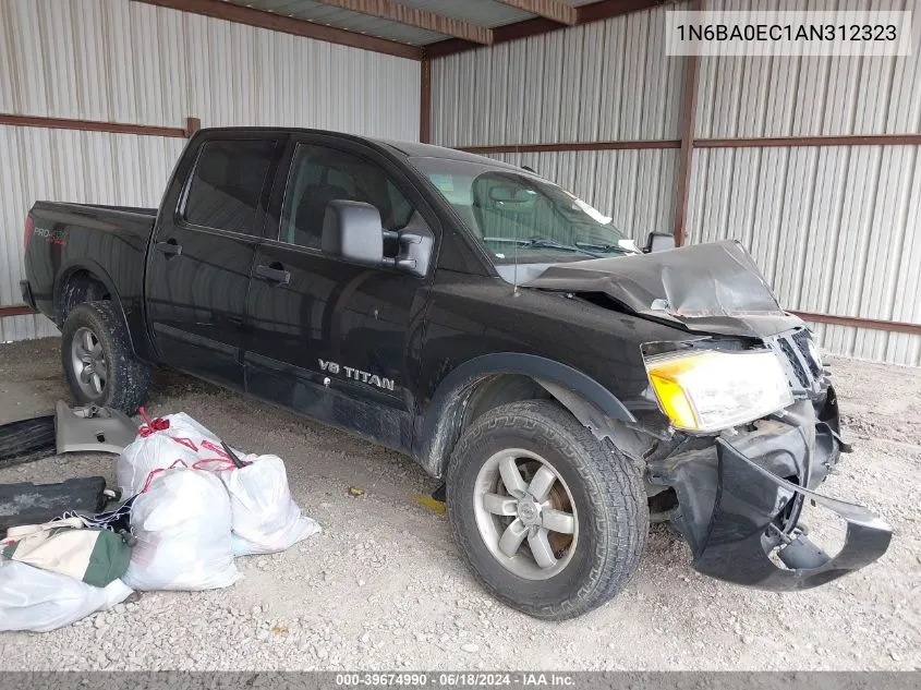 2010 Nissan Titan Pro-4X VIN: 1N6BA0EC1AN312323 Lot: 39674990