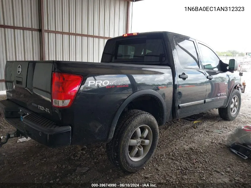 1N6BA0EC1AN312323 2010 Nissan Titan Pro-4X