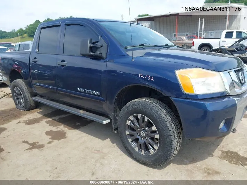 2010 Nissan Titan Se VIN: 1N6AA0EC4AN311176 Lot: 39690877