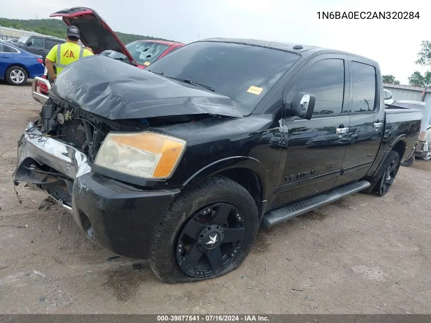 2010 Nissan Titan Le VIN: 1N6BA0EC2AN320284 Lot: 39877541