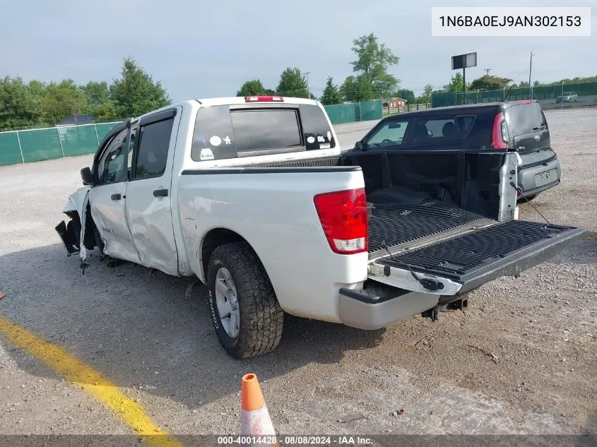 2010 Nissan Titan Xe VIN: 1N6BA0EJ9AN302153 Lot: 40014428